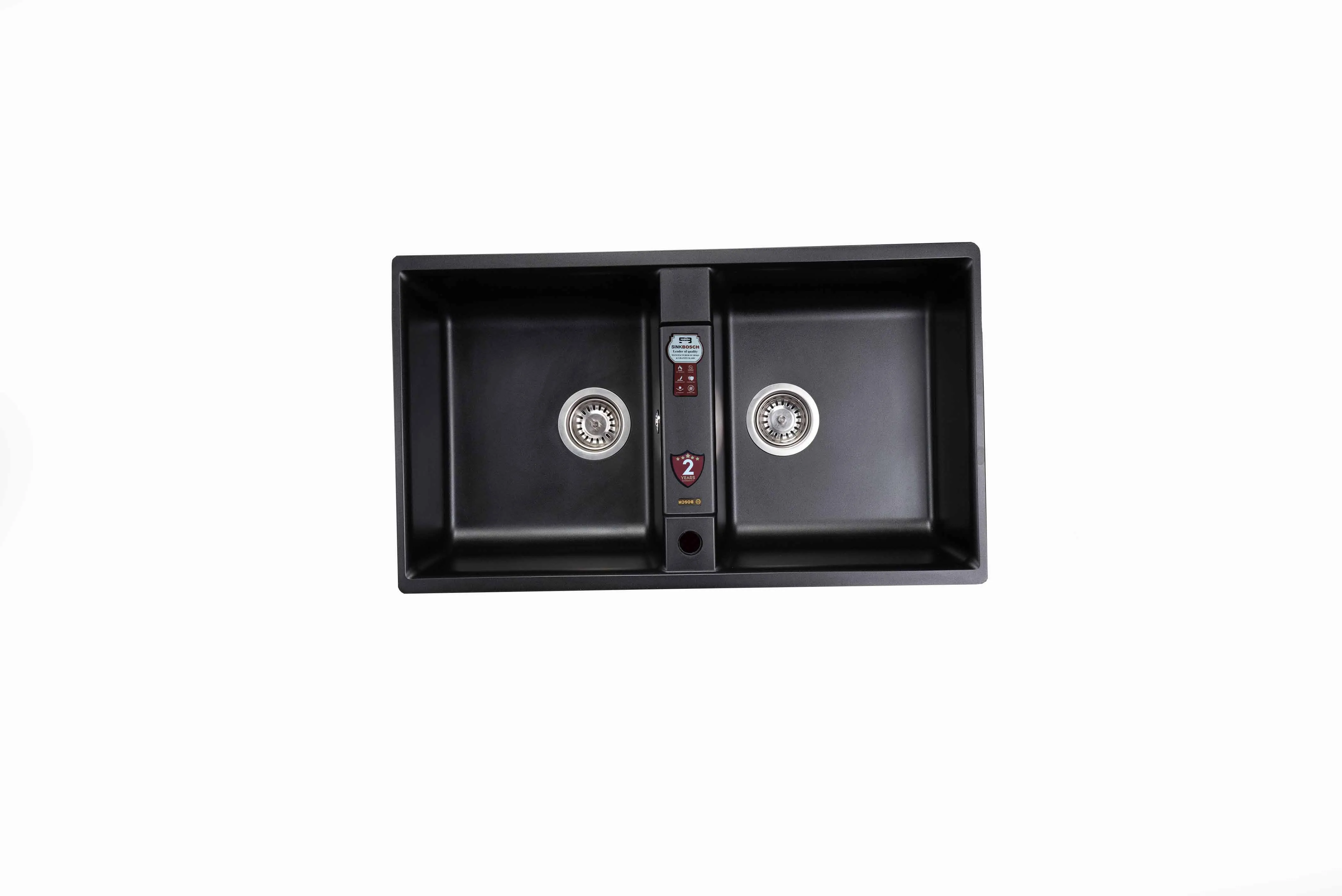 سینک ظرفشویی گرانیتی توکار دو لگنه مدل H202 بوش - نمای اصلی